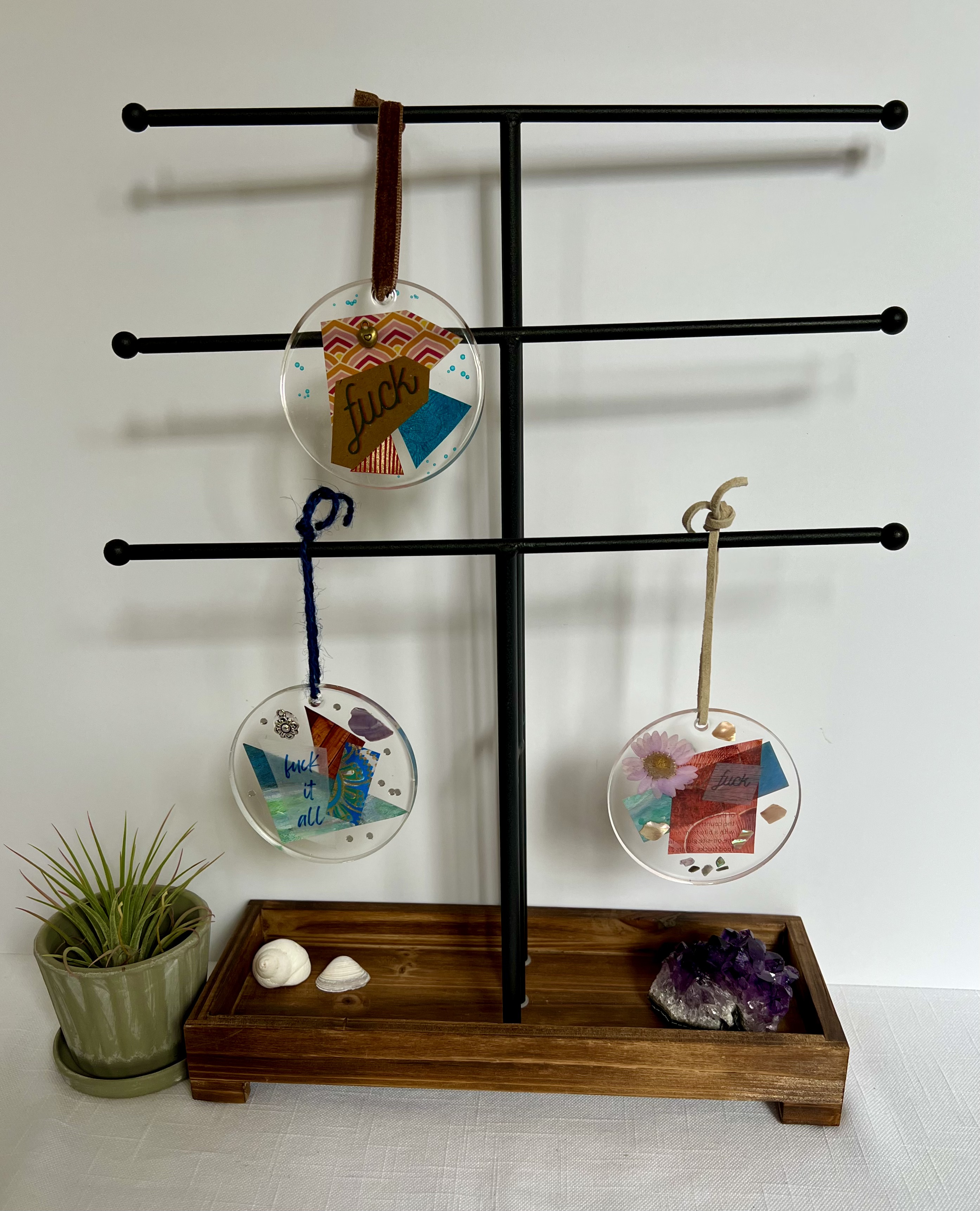 Fuck - Small Hanging Art (heart) - Image 3