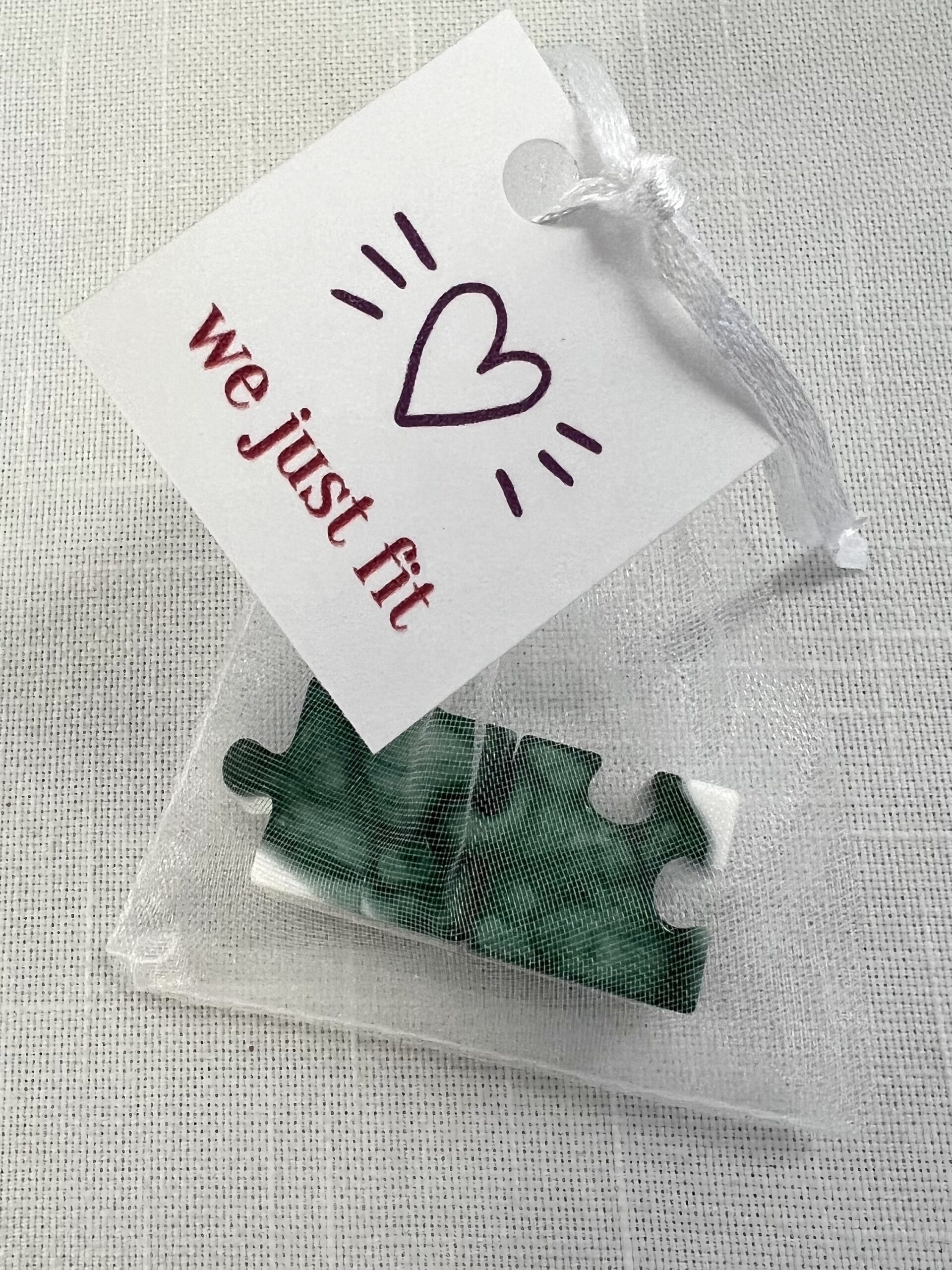 Valentine's Day/Galentine's Day Puzzle Piece Magnets - Image 9