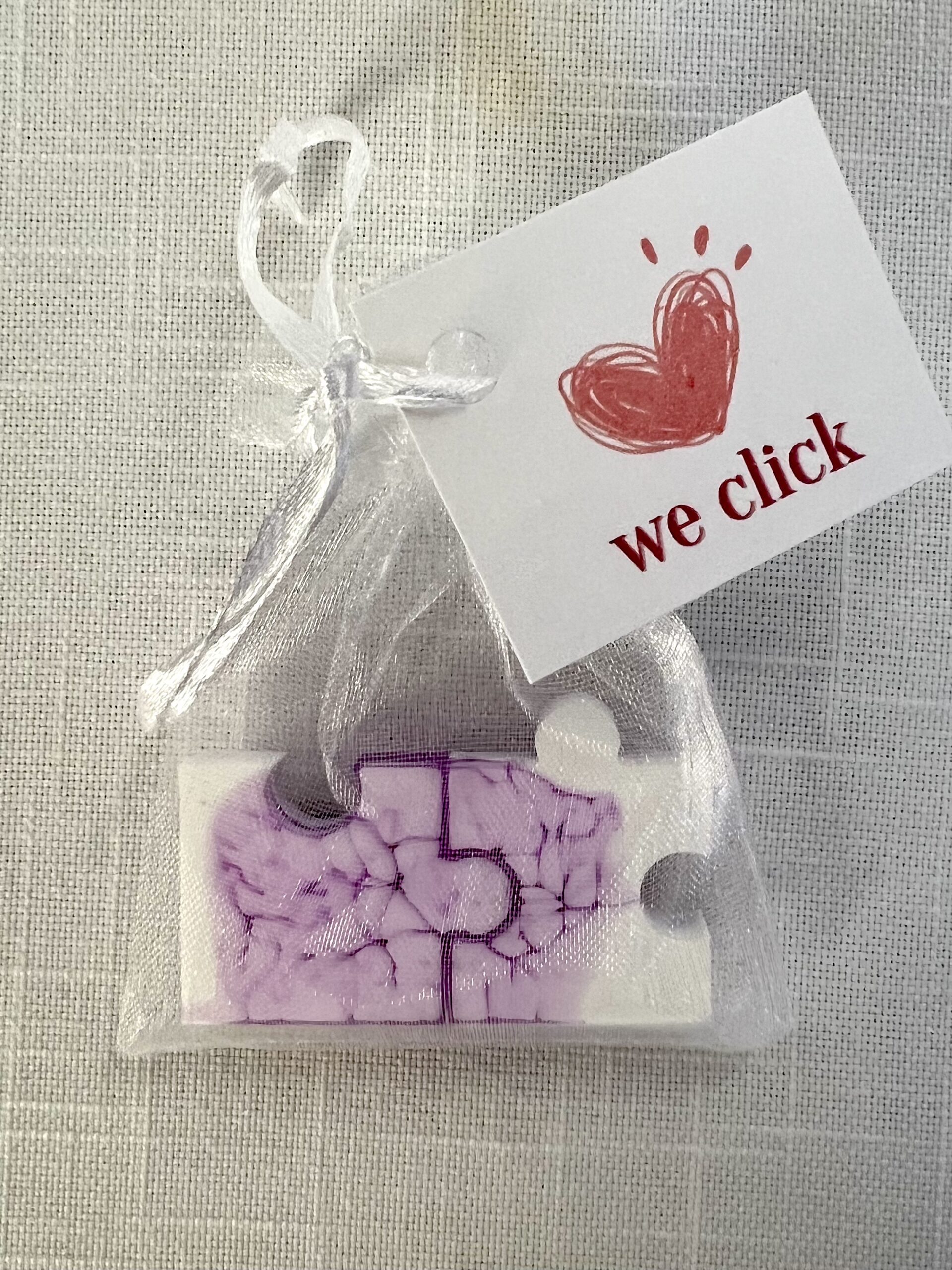 Valentine's Day/Galentine's Day Puzzle Piece Magnets - Image 4