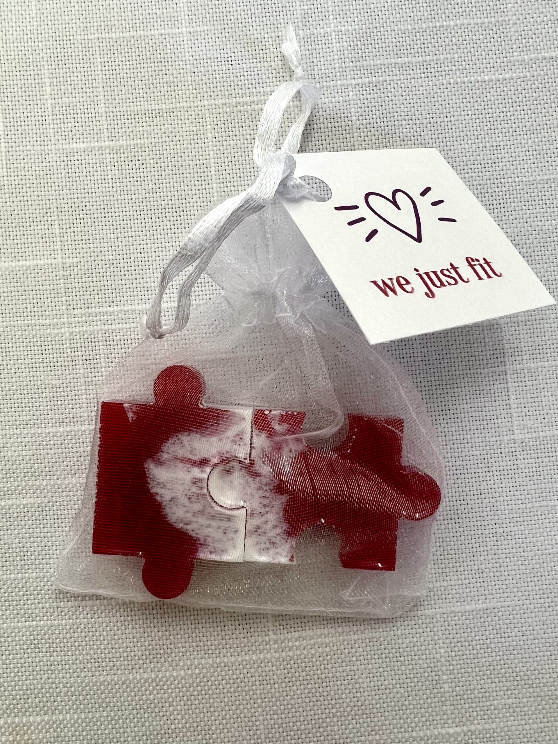 Valentine's Day/Galentine's Day Puzzle Piece Magnets - Image 7
